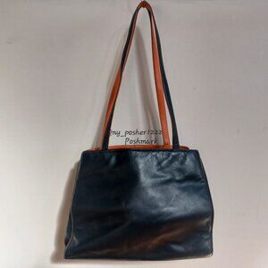 *𝓥𝓲𝓷𝓽𝓪𝓰𝓮 𝗦𝘁𝗼𝗻𝗲 𝗠𝗼𝘂𝗻𝘁𝗮𝗶𝗻 Leather Shoulder Bag ⚫🟠